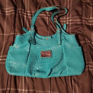 Blue Alligator Skin Purse